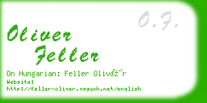 oliver feller business card